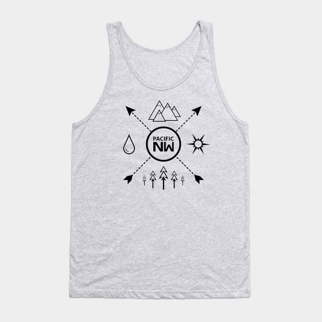 PNW 365 Tank Top by RainShineDesign